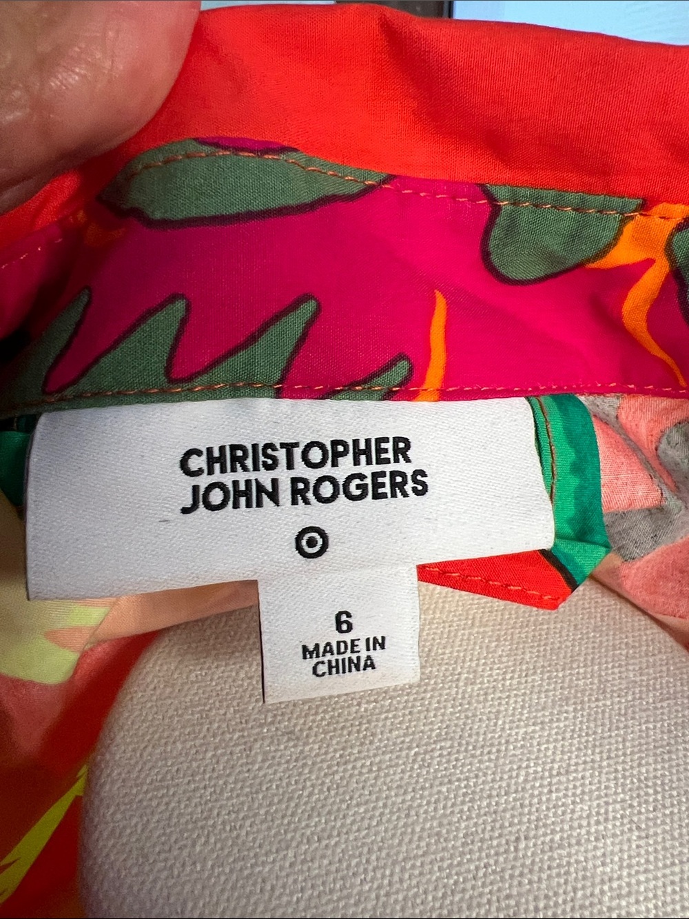 Christopher John Rogers Red Floral Maxi Dress with Multicolor Print - Picture 11 of 11